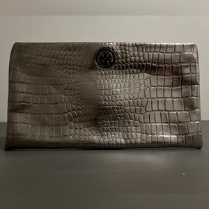 Tory Burch Gray Clutch